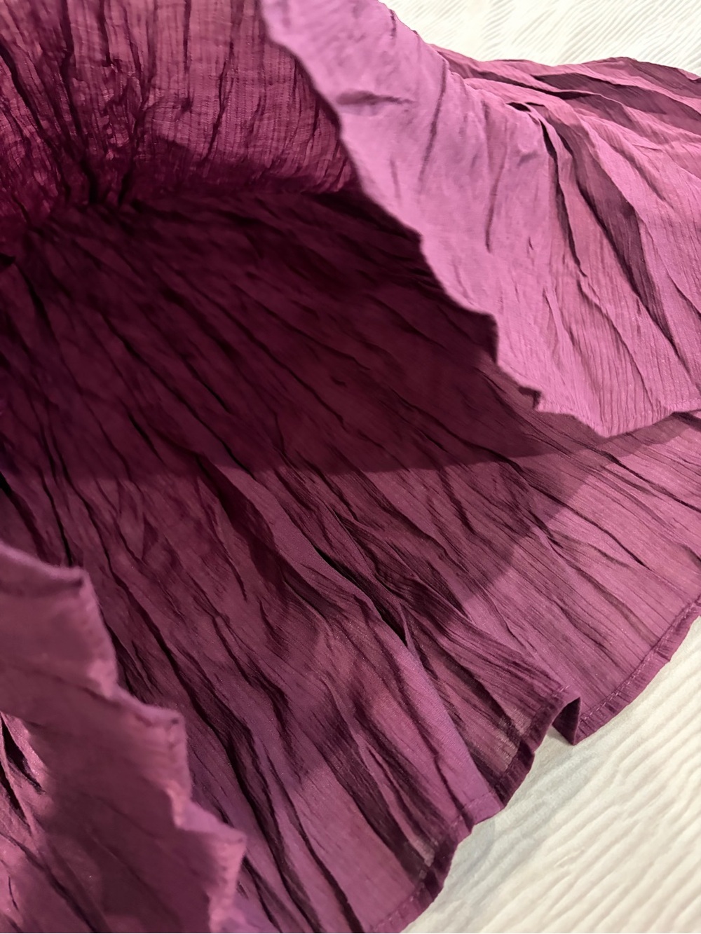 ZaraPleated Maxi Skirt in Deep Burgundy - Women/ size small - Picture 7 of 15